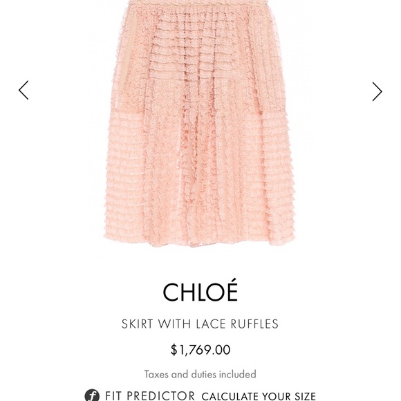 Chloe skirt with ruffles size 38 - Picture 2 of 11